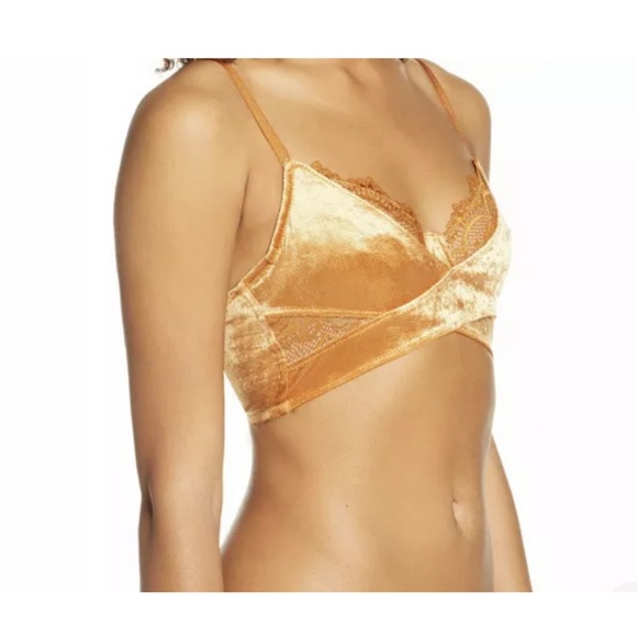 Free People Underwire Velvet Black Combo size S - Picture 7 of 9